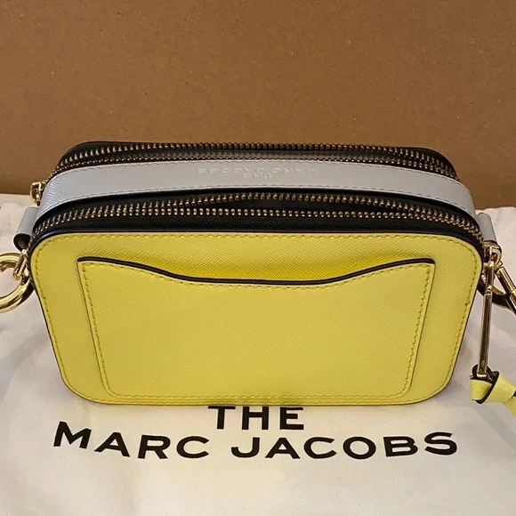 Marc Jacobs Yellow Crossbody Camera Bag with Checker Strap - Picture 10 of 15
